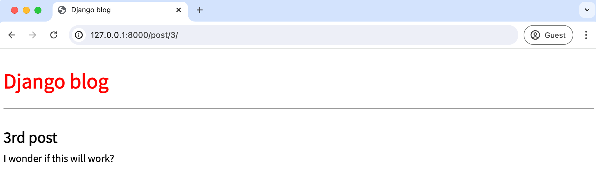 博客第三个帖子页面
